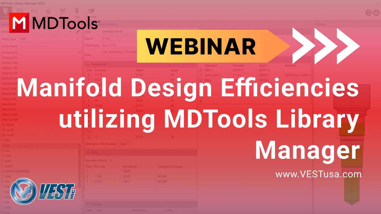 Manifold Design Efficiencies utilizing MDTools Library Manager